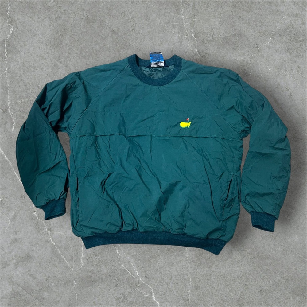Sunderland of Scotland Pullover Men Large Green Masters Logo Windbreaker B98
